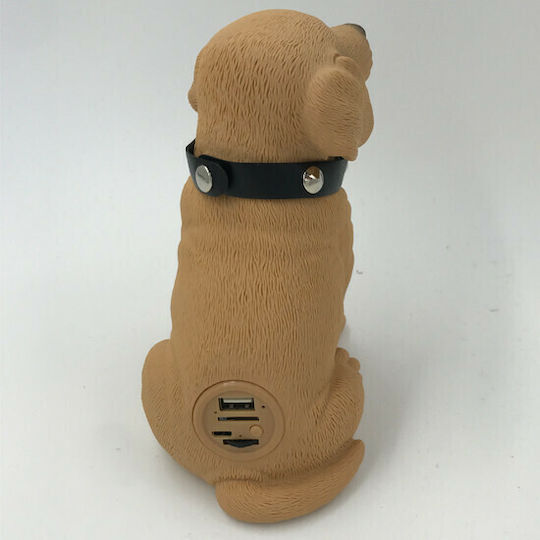 CH-M237 Puppy Ηχείο Bluetooth 3W με Ραδιόφωνο και Διάρκεια Μπαταρίας έως 6 ώρες Καφέ