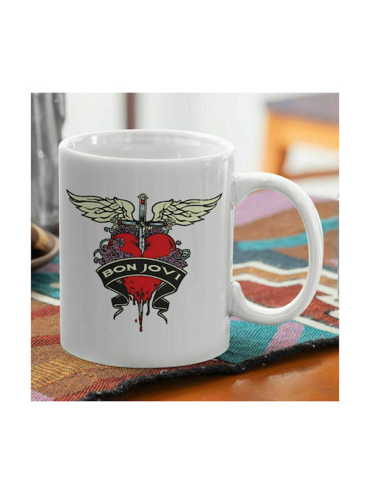 Koupakoupa Bon Jovi Ceramic Cup White 330ml