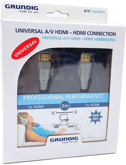 Grundig HDMI Cable Male - HDMI Male 3m Black