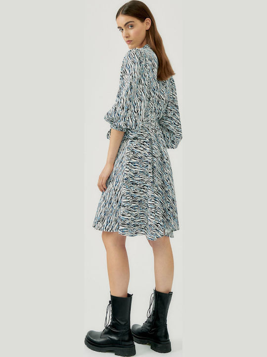 Rochii De Vară Pentru Femei Mini Rochie Wrap-Around Animal Print