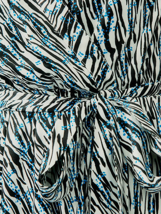 Rochii De Vară Pentru Femei Mini Rochie Wrap-Around Animal Print