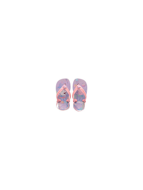 Kids' Flip Flops Peppa Pig Lilac