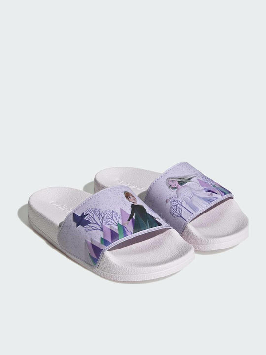 Kinder Badeschlappen Gefroren Lila Adilette