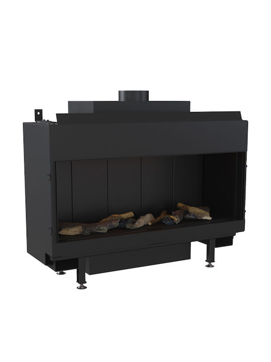 Kratki Kaminofen Gas 9kW Gerade mit fester Tür