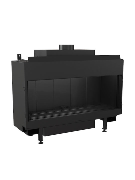 Kratki Kaminofen Gas 9kW Gerade mit fester Tür