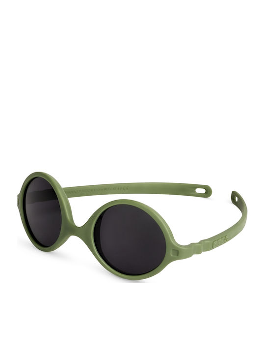 KiETLA Wazz Unbreakable Butterfly Baby Sunglasses Kaki for 1-2 Years