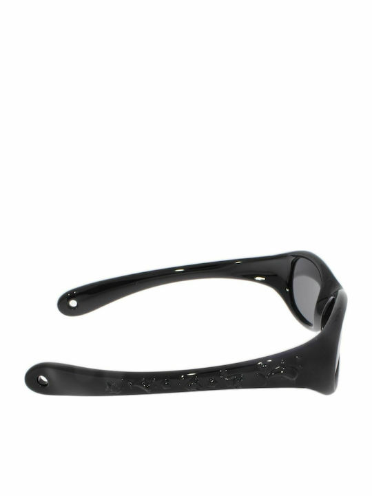 King Pinguin Kinder Polarisiert Oval Kinder-Sonnenbrillen mit Polarisiertem Glas Schwarz