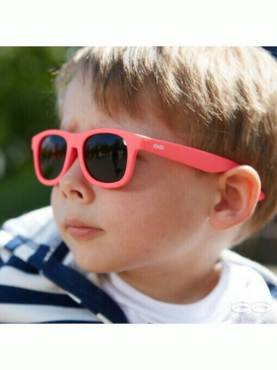 iTooTi Square Kids Sunglasses with Mirror Lens Pink for 3-6 Years