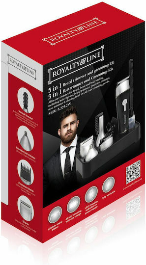 Royalty Line Επαναφορτιζόμενη Κουρευτική Μηχανή Μαύρη RL-MGK5.225.2