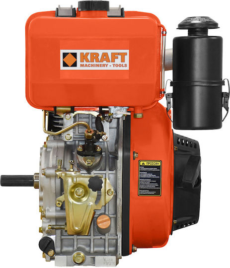 Kraft Κινητήρας Πετρελαίου 498cc 11hp με Σφήνα και Μίζα (Ρεζερβουάρ 5.5lt)