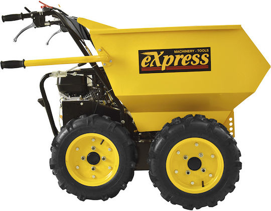Express Όχημα Μεταφοράς Ανατρεπόμενο 196cc 6.5HP για Φορτίο Βάρους έως 500kg σε Κίτρινο Χρώμα