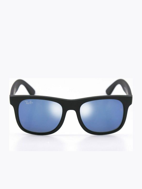 Ray Ban Unbreakable Square Kids Sunglasses with Mirror Blue for 7-11 Years