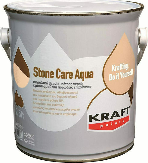 Kraft Stone Care Aqua Impregnation Varnish Water Colorless Light Satin 2.5lt