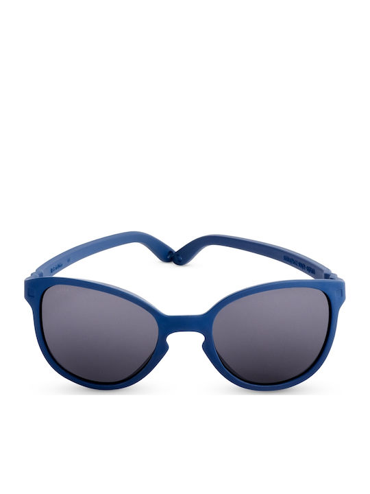 KiETLA Wazz Unbreakable Butterfly Baby Sunglasses Denim Blue for 1-2 Years