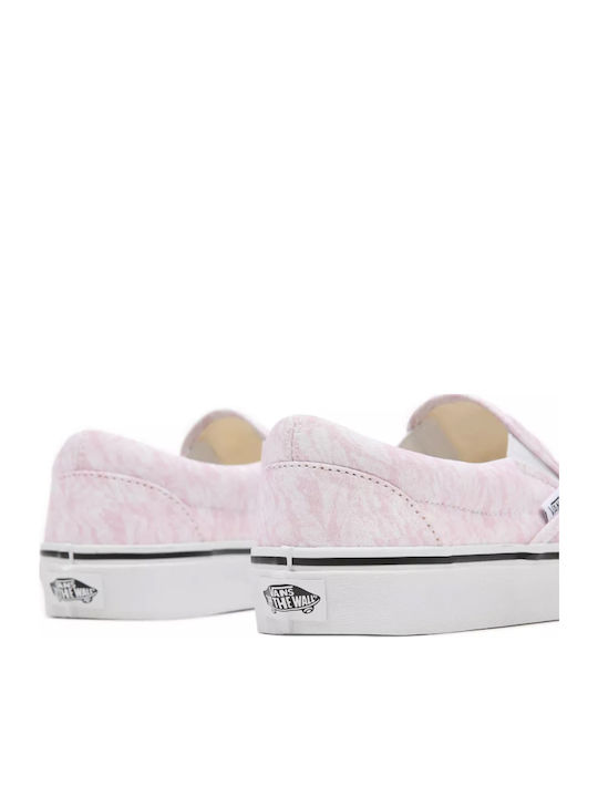Classic Γυναικεία Slip-On Πάνινα Ροζ