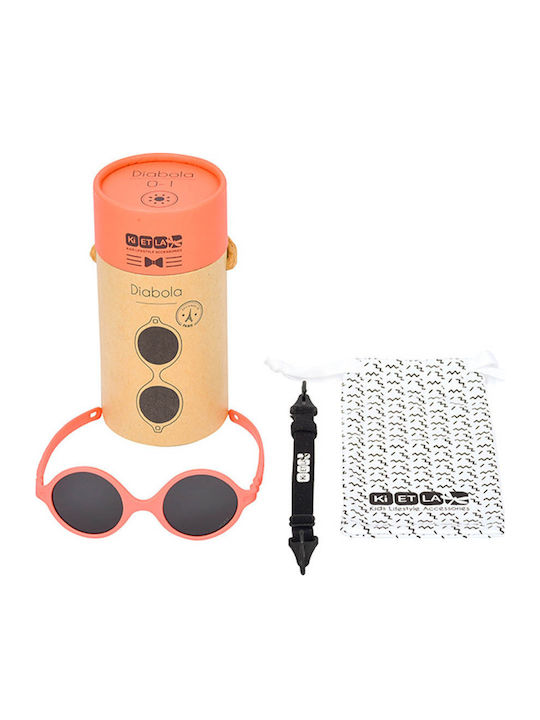KiETLA Diabola Unbreakable Baby Kids Sunglasses Grapefruit For 0-1 Year