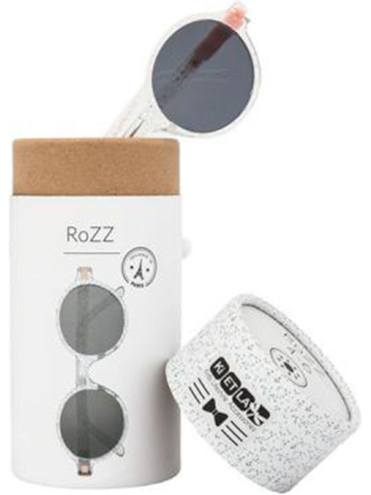 KiETLA Rozz Unbreakable Round Kids Sunglasses with Polarized Glitter Lens for 4-6 Years