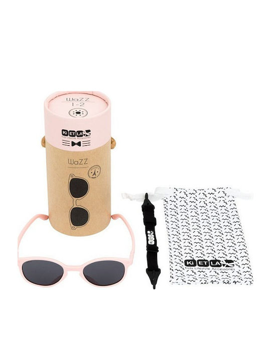 KiETLA Wazz Άθραυστα Παιδικά Γυαλιά Ηλίου Blush Pink για 2-4 Ετών