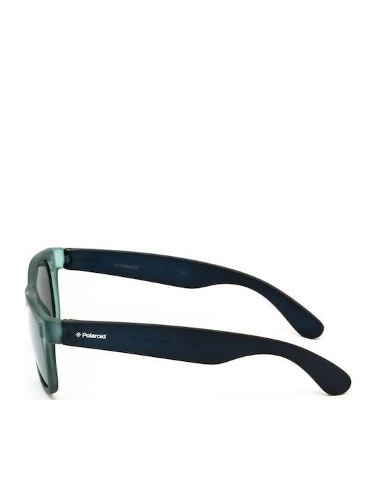 Polaroid Square Kids Sunglasses with Polarized Mirror Blue Lens