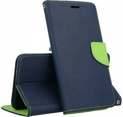 Synthetic Leather Wallet Navy Blue (Poco M4 Pro)