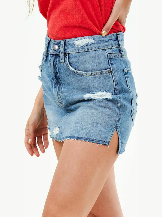 Denim Mini Skirt Blue