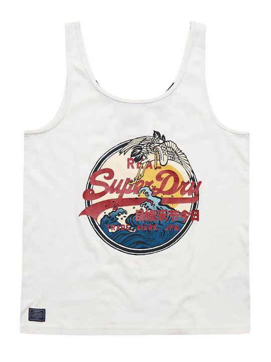 Ovin Vintage Narrative Women's Athletic Blouse Sleeveless White