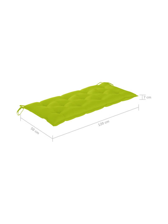 Bench Outdoor Bamboo with Pillows 118x38x45cm