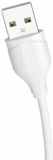 Nordic USB 2.0 Cable USB-C male - USB-A Λευκό 1m