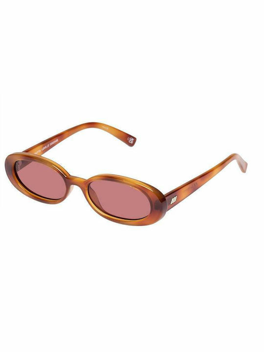 Le Specs Outta Love Vintage Ochelari de soare Maro cu Cadru & Maro Lentilă