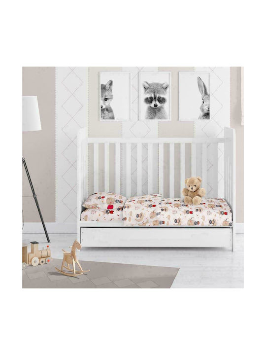 Dimcol Βρεφική Παπλωματοθήκη Reach the Stars 190 Beige 120x160εκ.