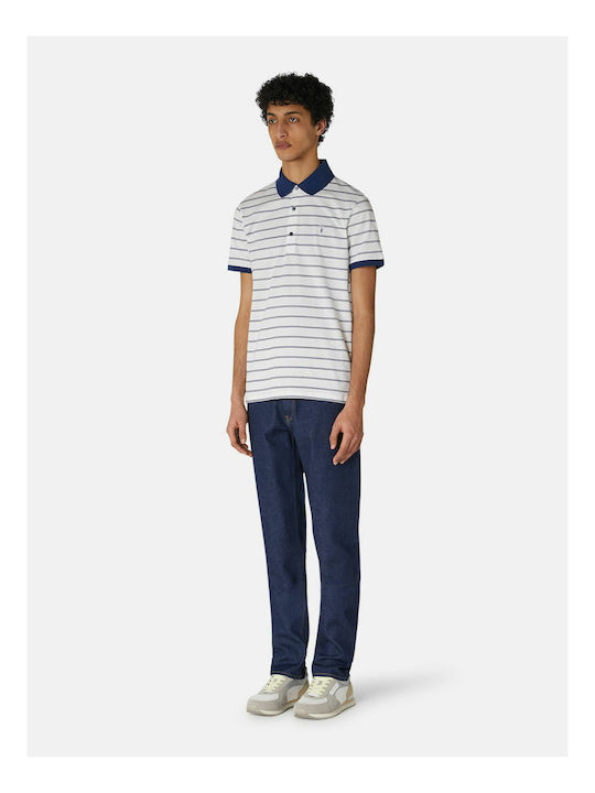 Ανδρικό Παντελόνι Τζιν με Slim Tapered Εφαρμογή Navy Μπλε