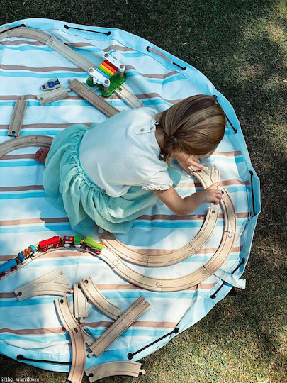 Play&go Outdoor Surf Kids Rug Beige 140x140cm