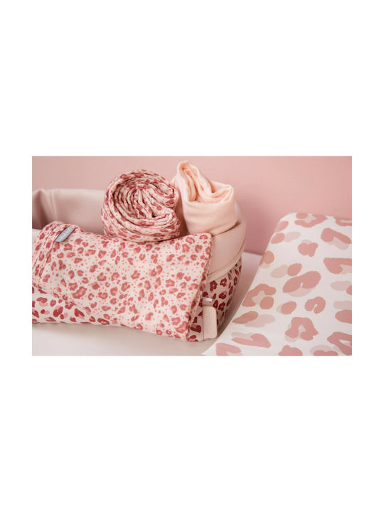 Bebejou Nursery Storage Basket Leopard Pink 1pcs