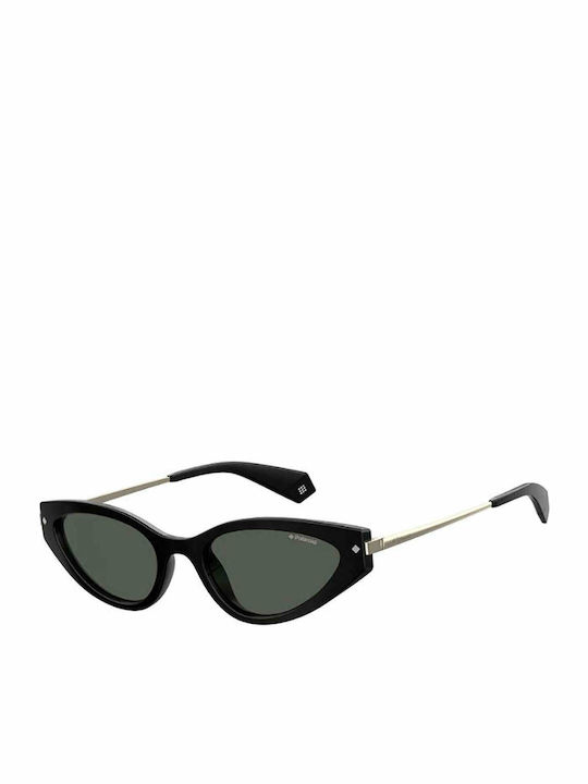 Polaroid Women's Sunglasses with Black Frame and Black Polarized Lenses PLD 4074/S 807/M9