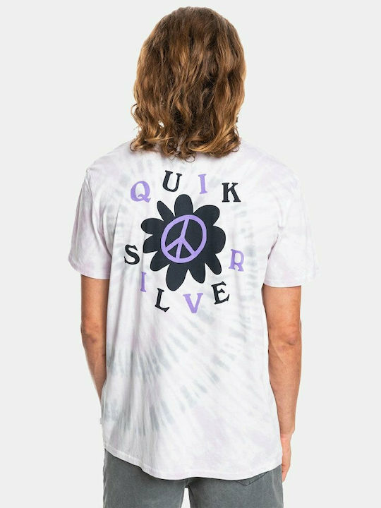 Quiksilver Peaceful Life Herren T-Shirt Kurzarm Lilac Marble