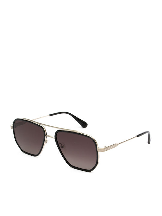 Gigi Barcelona Mercury Unisex Ochelari de soare cu Negru Cadru și Gri Degrade Polarized Lentilă