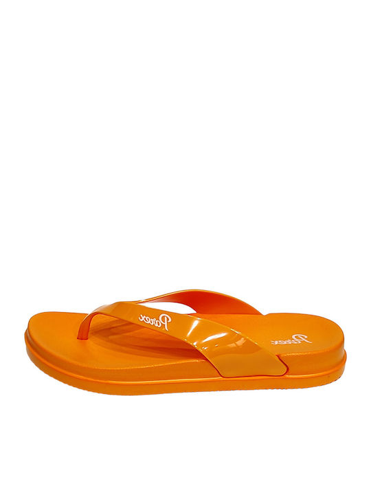 Frauen Flip Flops in Orange Farbe