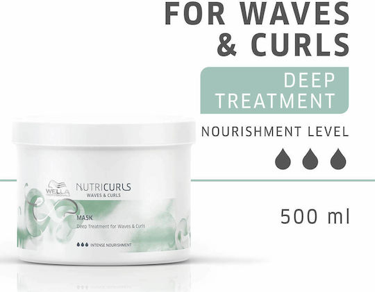 Wella Nutricurls Μάσκα Μαλλιών για Επανόρθωση 500ml