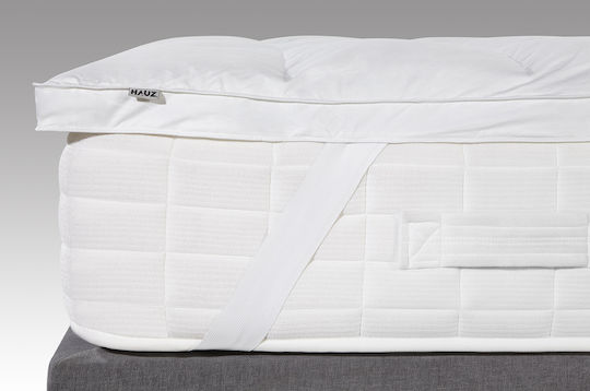 Hauz Matratzentopper Royal Halb-Doppel Polyester mit Gummibändern 120x200cm