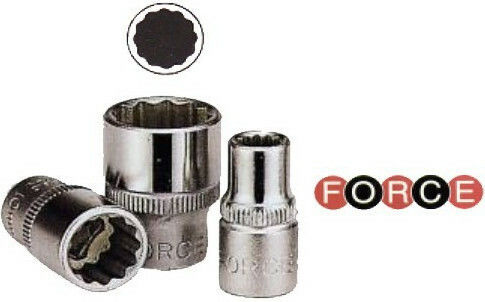 Force Socket Phillips with Square Drive 3/8" Diameter 22mm