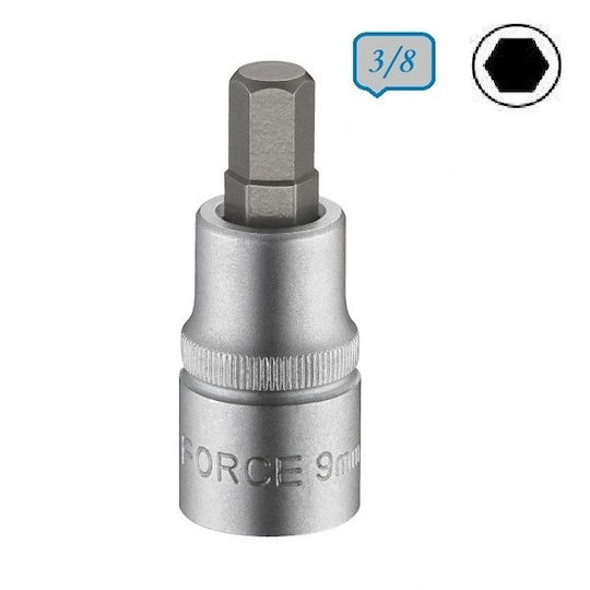 Force Cheie tubulară cu Vârf Allen și Patrat de Prindere 3/8'' Dimensiune H9x50mm 1buc