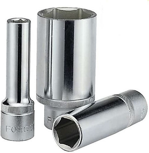 Force Socket Hex Long with Square Drive 1/2" Diameter 28mm