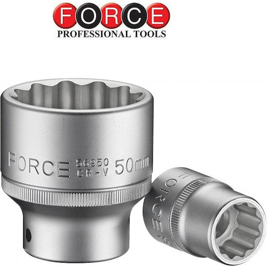 Force Socket Phillips with Square Drive 3/4" Diameter 17mm