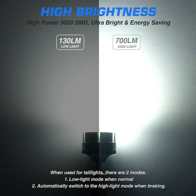 NovSight Λάμπες Αυτοκινήτου & Μοτοσυκλέτας T20 LED 6500K Ψυχρό Λευκό 12V 9W 2τμχ