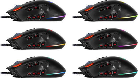 Defender GM-917 RGB Геймърска Мишка 12000 DPI Черен