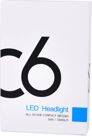 Autoline Lamps Car H11 LED 6500K Cold White 8-48V 36W 2pcs