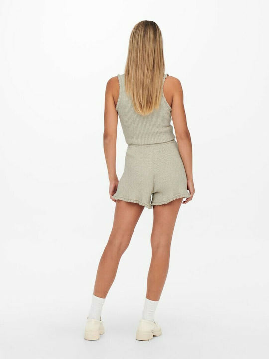 Women's High Waist Shorts Beige