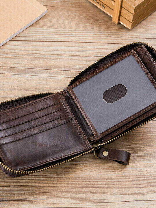 Leather Men's Wallet with RFID Black