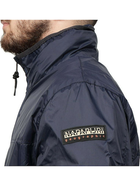 Winter Jacket Windproof Navy Blue