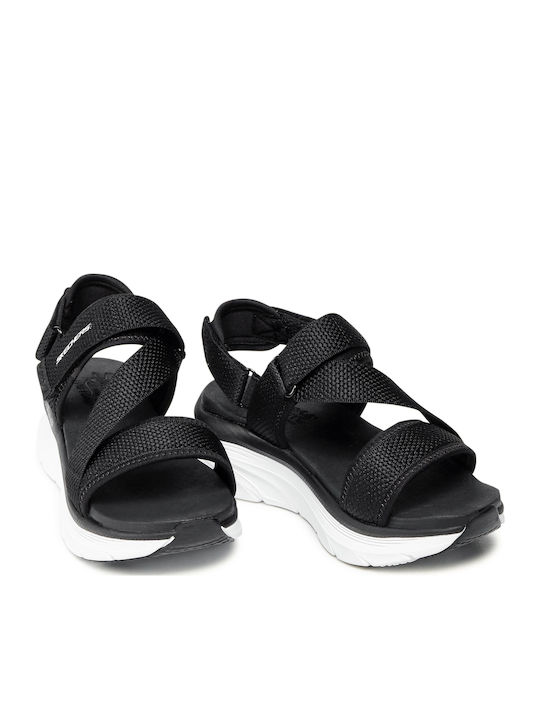 D'Lux Walker Γυναικεία Ανατομικά Σανδάλια Sporty Μαύρα
